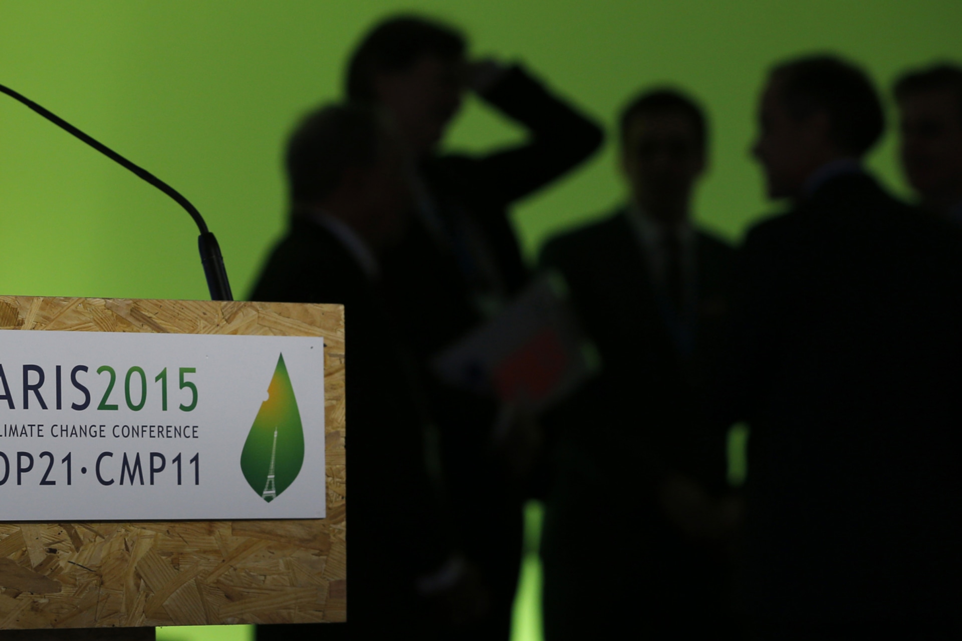 <p>Participants gather during the World Climate Change Conference 2015 at Le Bourget, France, on December 4, 2015.</p>