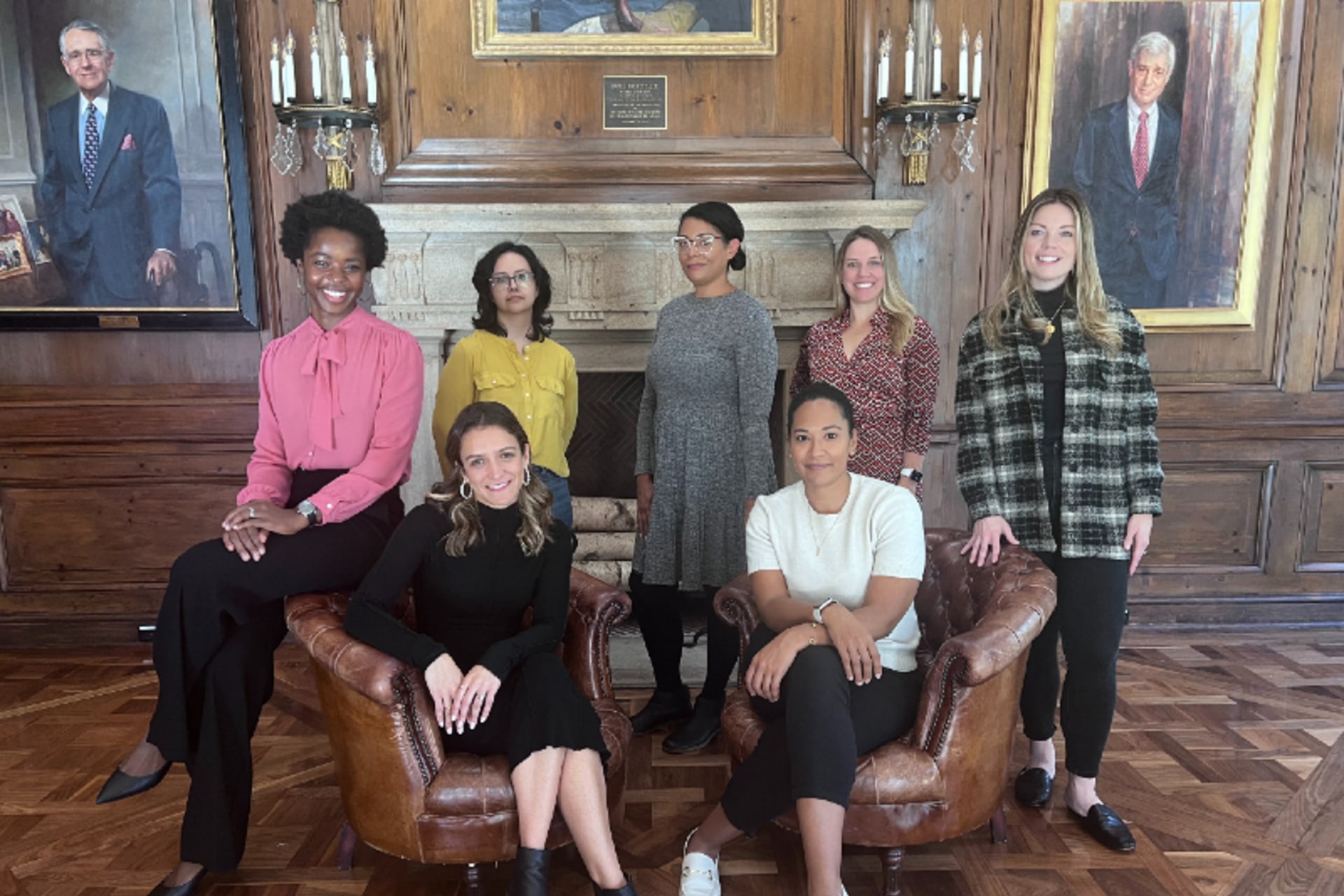 <p>CFR’s employee resource groups (ERG) help to build community and enhance inclusion across the institution. Standing: Diana Diaz, Alysse Jordan, Julia Eldridge, Claire Klobucista; seated: Jessica Thomas, Gabrielle Sierra, Teagan Judd</p>
