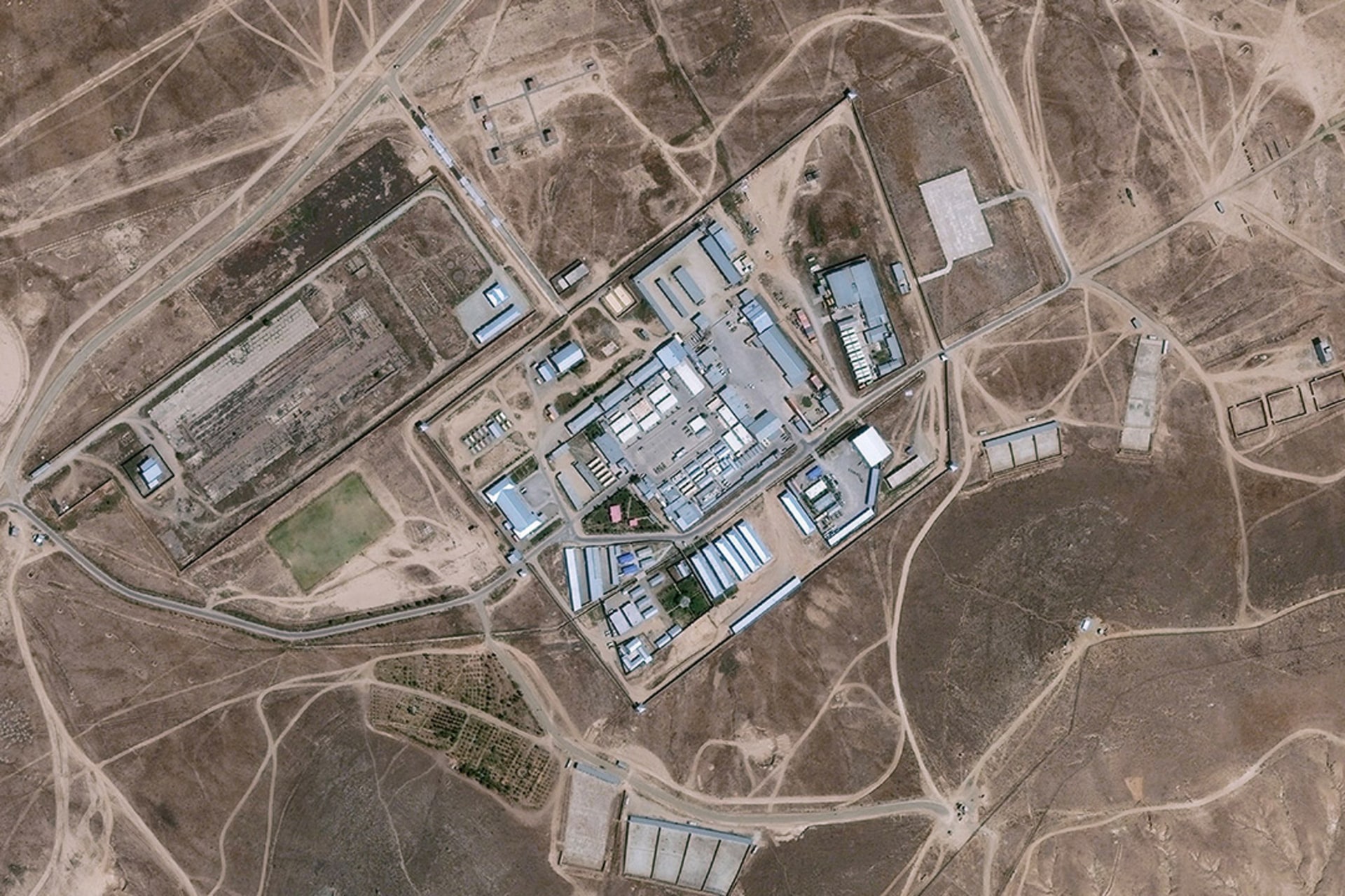 Satellite imagery shows the “Salt Pit,” a clandestine CIA black site near Kabul, Afghanistan. DigitalGlobe/Getty Images