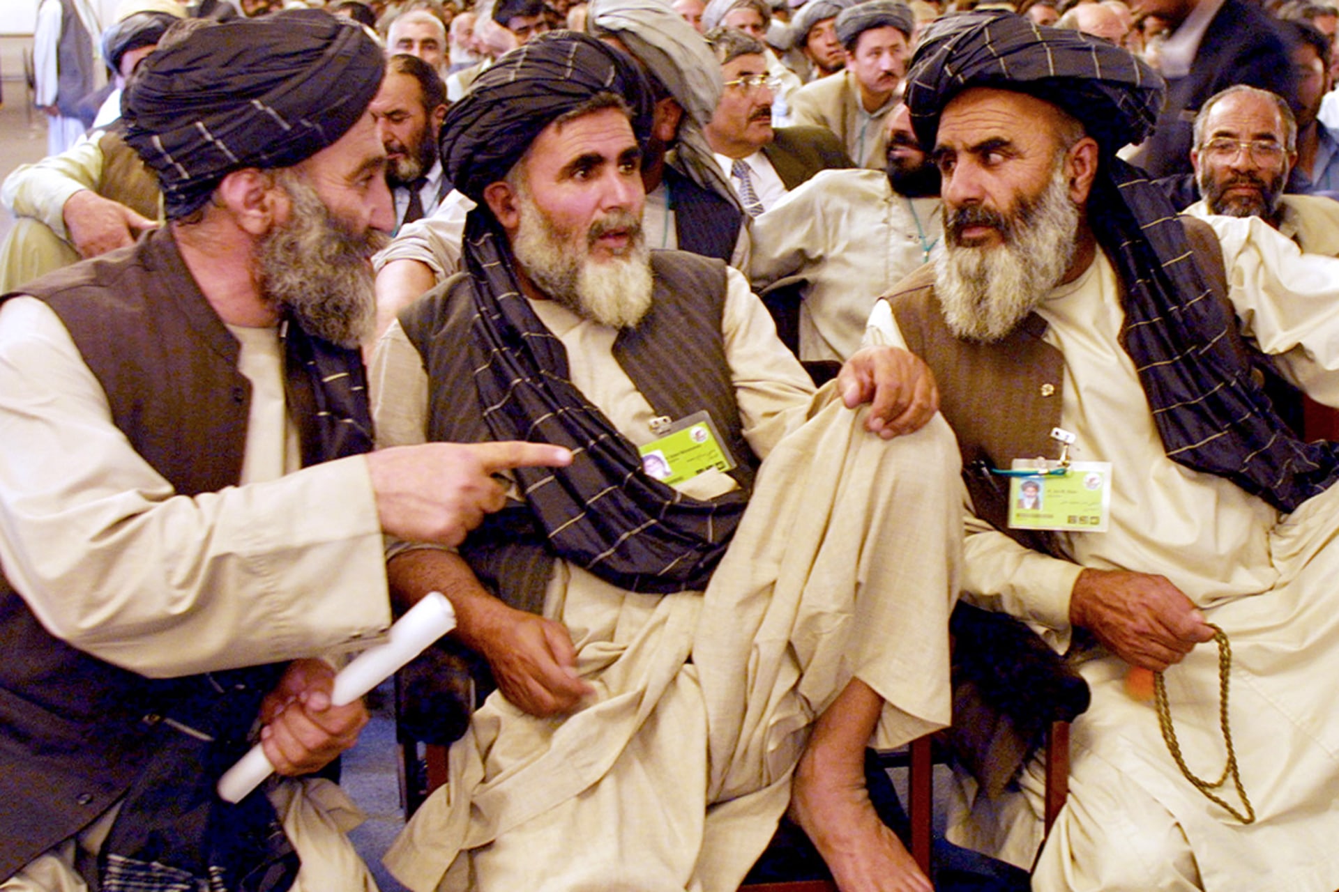 Delegates from Kandahar at the loya jirga in Kabul, Afghanistan.