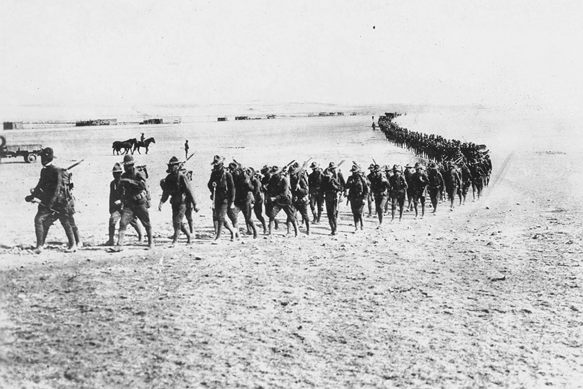 Hundreds of members of the U.S. military march across New Mexico in search of Pancho Villa. U.S. Army/U.S. Army Military History Institute
