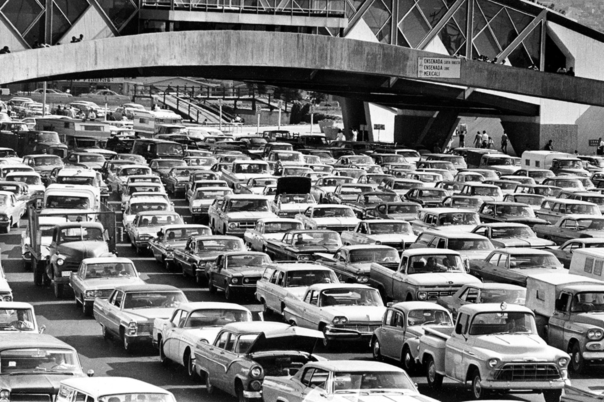 U.S. President Nixon’s ‘Operation Intercept’ led to gigantic traffic jams at the U.S.-Mexico border. AP images