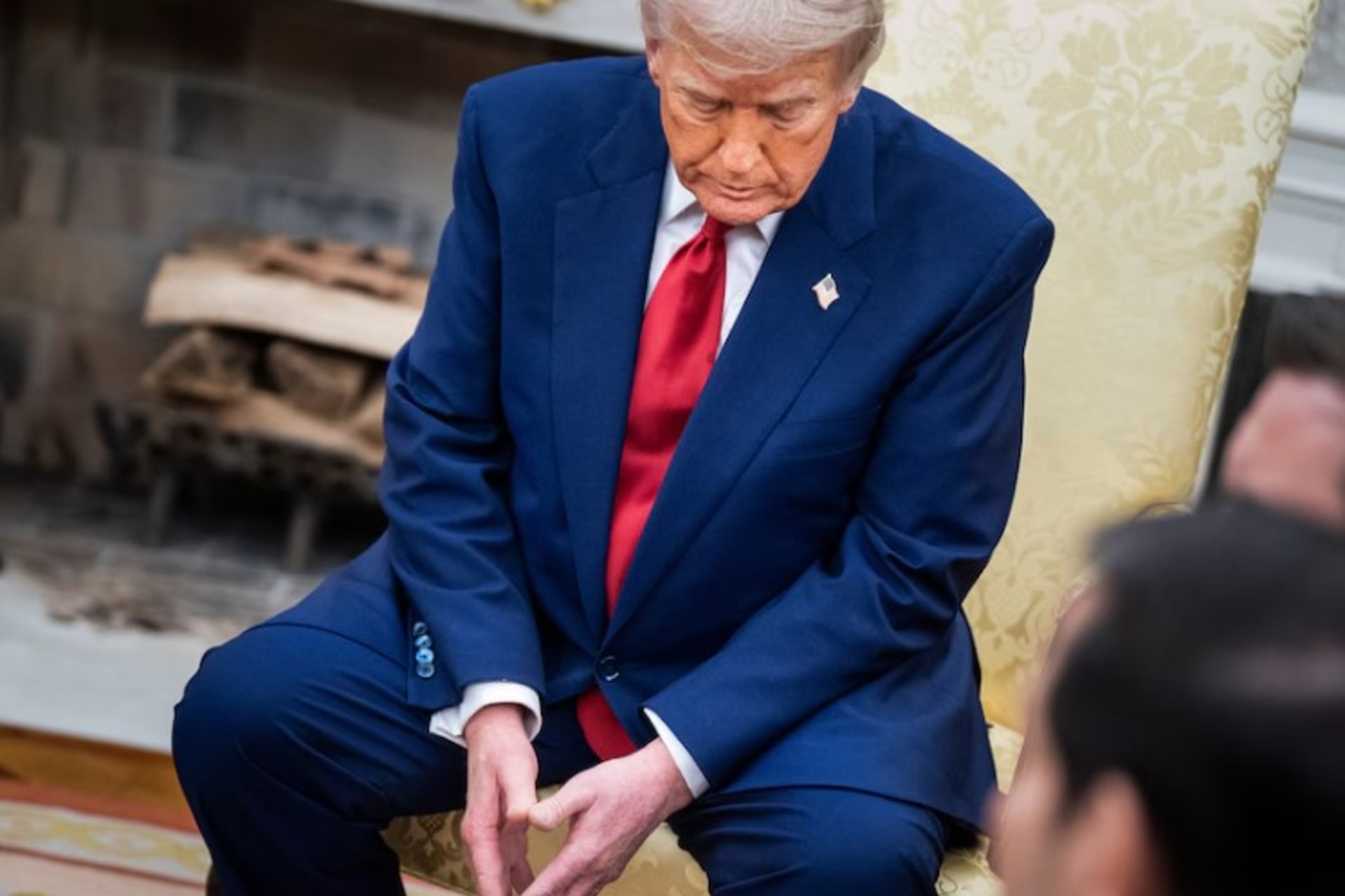 <p>President Donald Trump meets with Israeli Prime Minister Benjamin Netanyahu in the Oval Office at the White House on April 7.</p>
