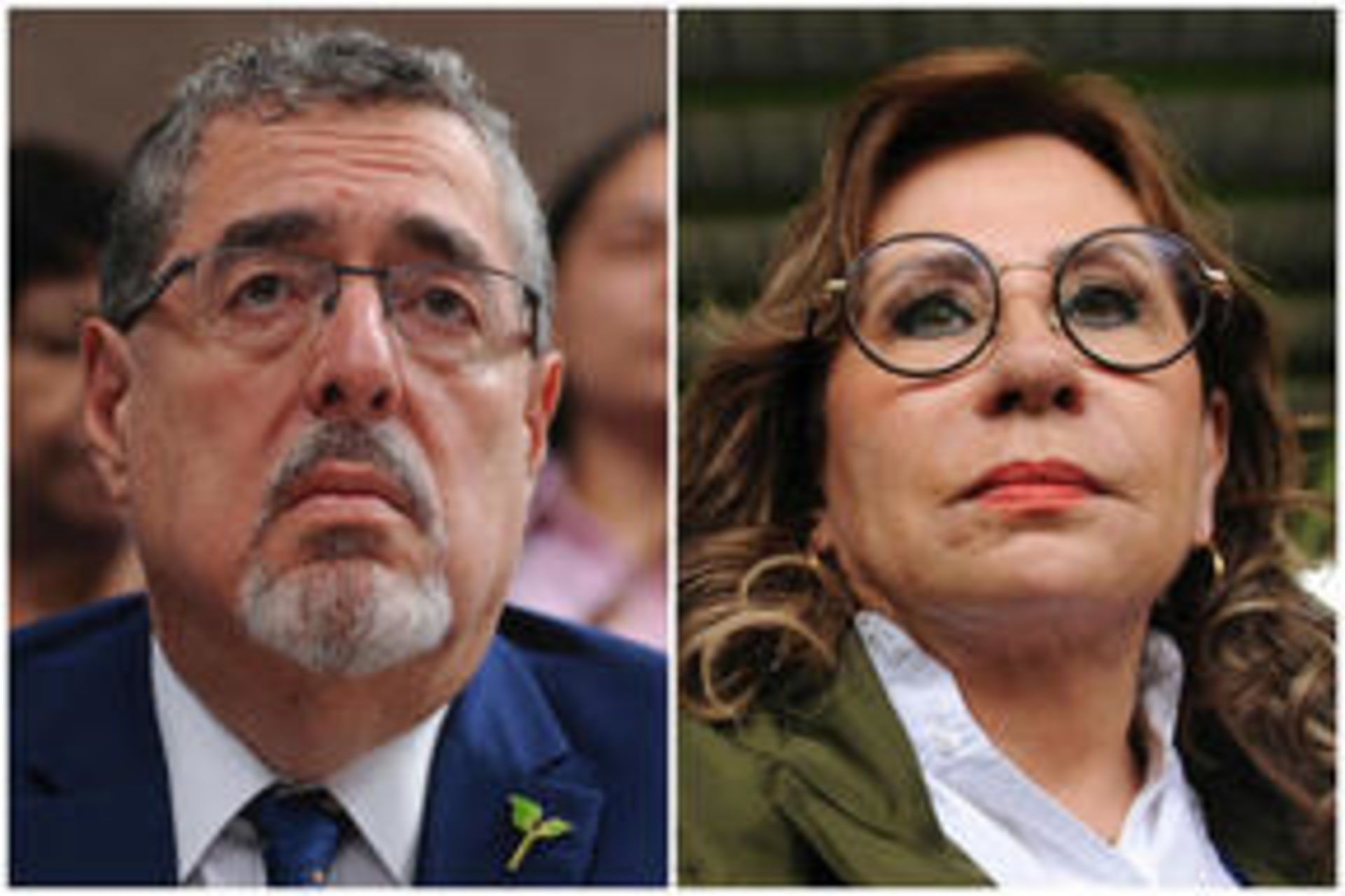Photo of Guatemalan Presidential Candidates Bernardo Arévalo and Sandra Torres
