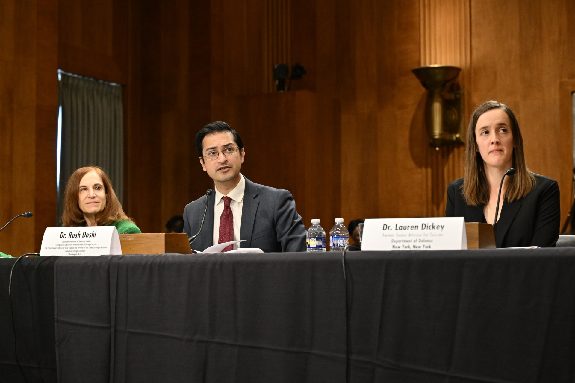 Rush Doshi testifies to the Senate Foreign Relations Committee on November 20, 2025.