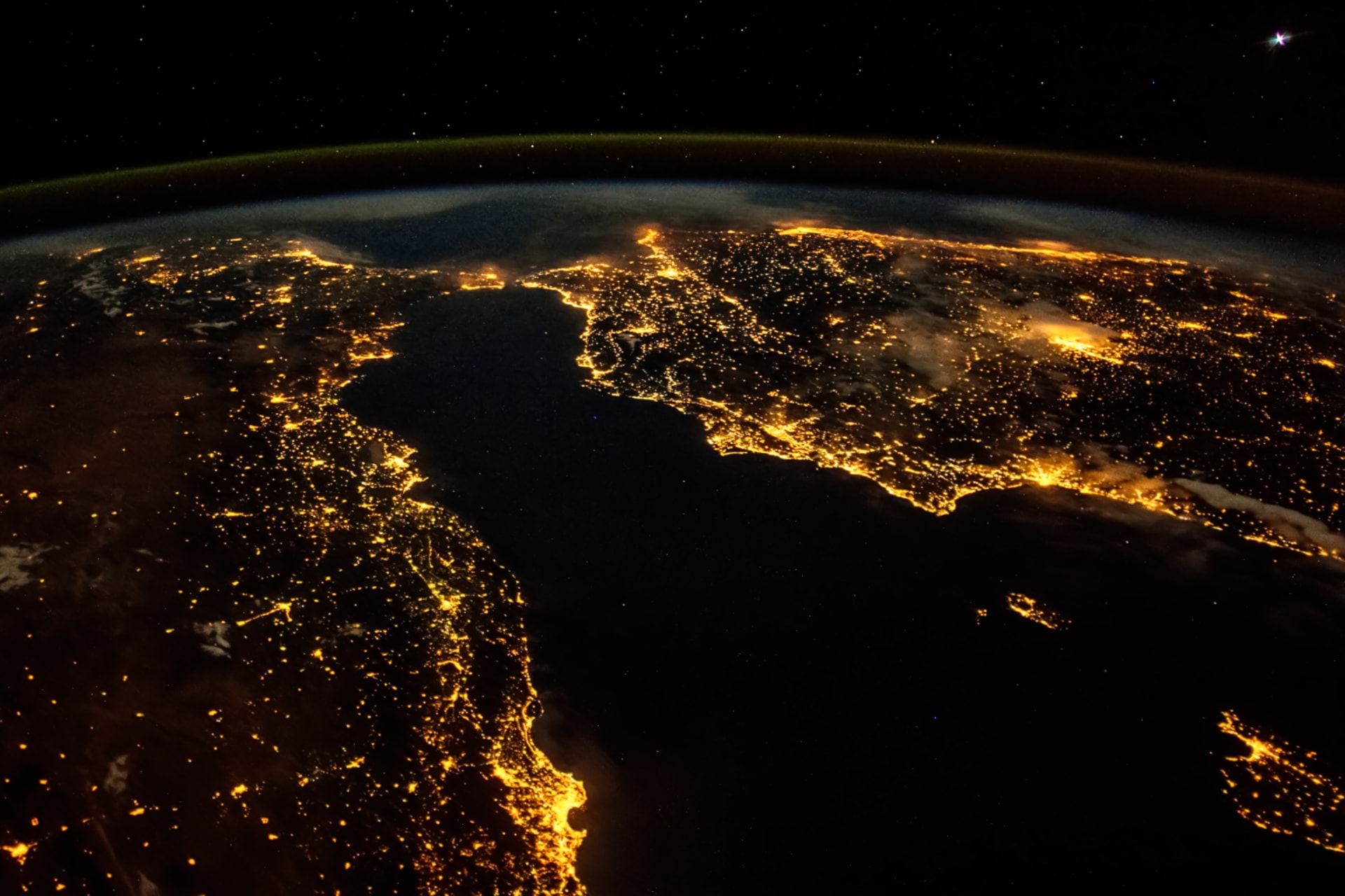 Earth at night