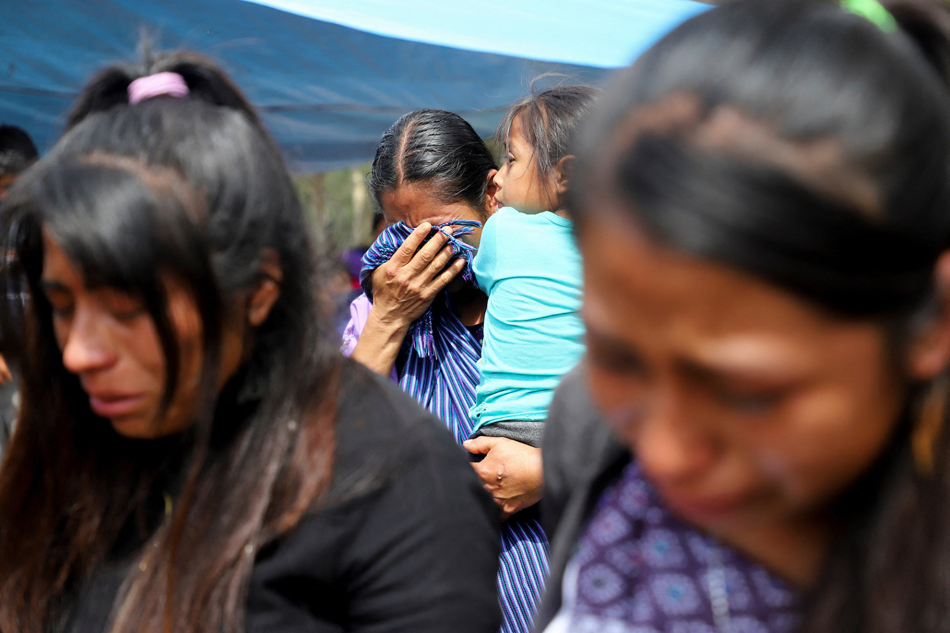 <p>MAJOMUT, MEXICO: Indigenous Tzotzil women cry after being displaced from the town of Santa Martha due to violent conflict between armed groups. <span class="immersive-image__figcaption-credit">Jacob Garcia/Reuters</span></p>
