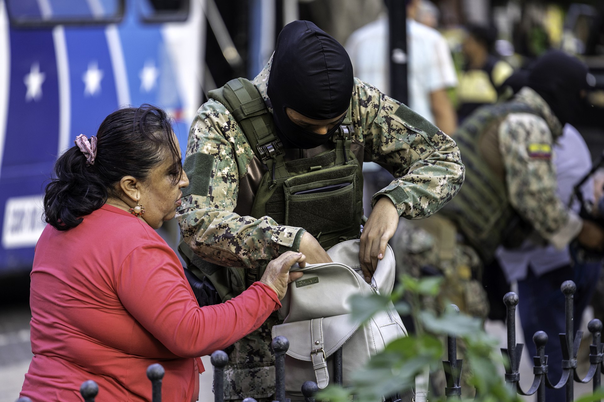 <p>GUAYAQUIL, ECUADOR: Thousands of people have been arrested since President Noboa declared a state of emergency to combat surging gang violence. <span class="immersive-image__figcaption-credit">John Moore/Getty Images</span></p>
