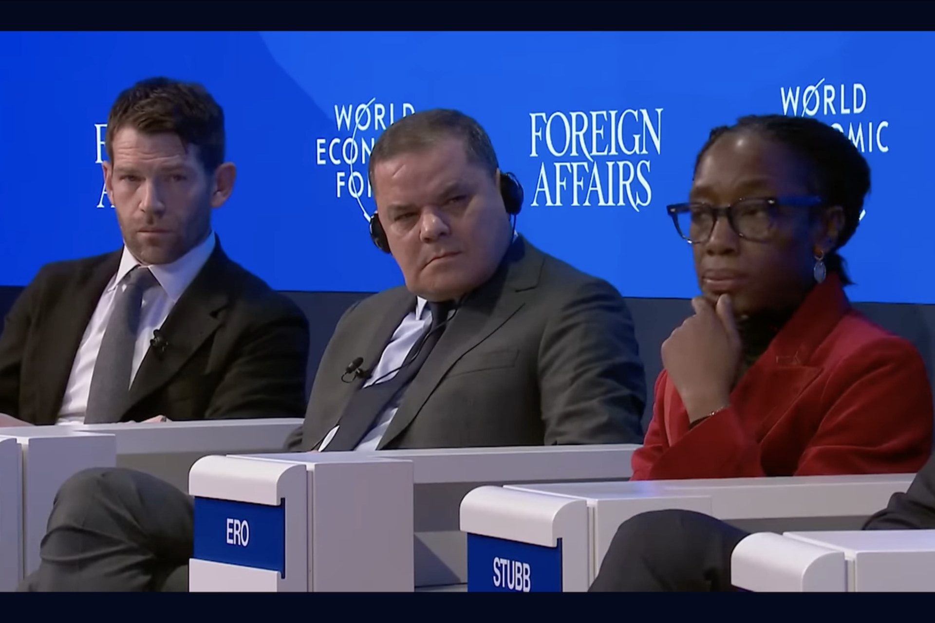 <p><span class="TextRun Highlight SCXW216496527 BCX0" lang="EN-US" xml:lang="EN-US" data-contrast="none"><span class="NormalTextRun SCXW216496527 BCX0">At the World Economic Forum, </span></span><em><span class="TextRun Highlight SCXW216496527 BCX0" lang="EN-US" xml:lang="EN-US" data-contrast="none"><span class="NormalTextRun CommentStart CommentHighlightPipeRest CommentHighlightRest SCXW216496527 BCX0">Foreign Affairs</span></span></em><span class="TextRun Highlight SCXW216496527 BCX0" lang="EN-US" xml:lang="EN-US" data-contrast="none"><span class="NormalTextRun CommentHighlightPipeRest SCXW216496527 BCX0"><em> </em>Editor Daniel Kurtz-Phelan, Prime Minister of Libya </span><span class="NormalTextRun SCXW216496527 BCX0">Abdul Hamid </span><span class="NormalTextRun SpellingErrorV2Themed SCXW216496527 BCX0">Dbeibe</span><span class="NormalTextRun SCXW216496527 BCX0">, </span></span><span class="TrackChangeTextInsertion TrackedChange SCXW216496527 BCX0"><span class="TextRun Highlight SCXW216496527 BCX0" lang="EN-US" xml:lang="EN-US" data-contrast="none"><span class="NormalTextRun CommentStart CommentHighlightPipeRest CommentHighlightRest SCXW216496527 BCX0">and </span></span></span><span class="TextRun Highlight SCXW216496527 BCX0" lang="EN-US" xml:lang="EN-US" data-contrast="none"><span class="NormalTextRun CommentHighlightPipeRest SCXW216496527 BCX0">International Crisis Group President and CEO Comfort Ero discuss</span> <span class="NormalTextRun SCXW216496527 BCX0">what leaders can do to stem the breakdown of security norms and bolster</span> <span class="NormalTextRun SCXW216496527 BCX0">collective security</span><span class="NormalTextRun SCXW216496527 BCX0">.</span></span><span class="EOP SCXW216496527 BCX0" data-ccp-props="{"134245417":false,"134245418":false,"134245529":false,"201341983":0,"335559740":240}"> </span></p>
