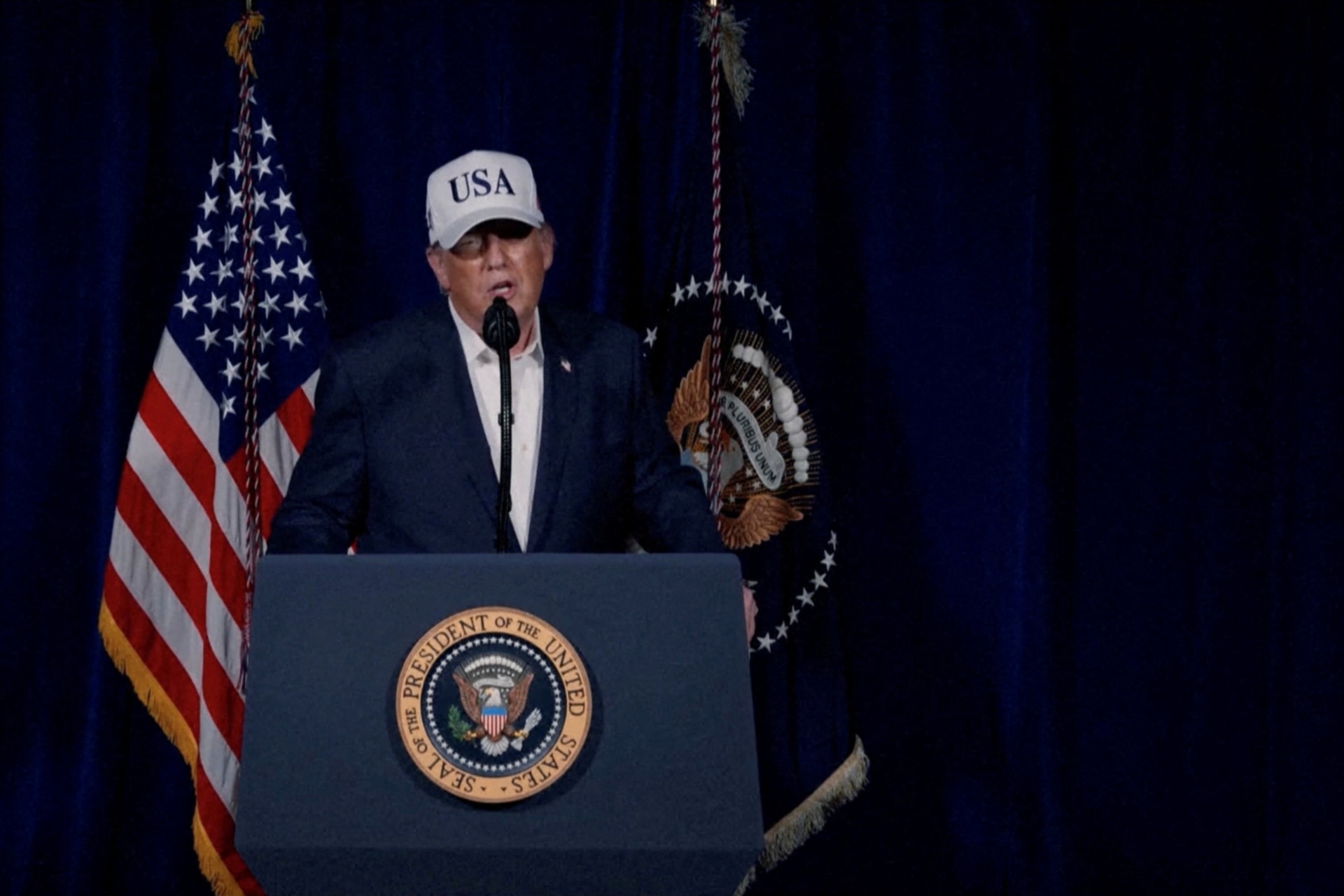 <p>President Donald Trump announces that the United States has begun major combat operations in Iran, February 28, 2026.</p>