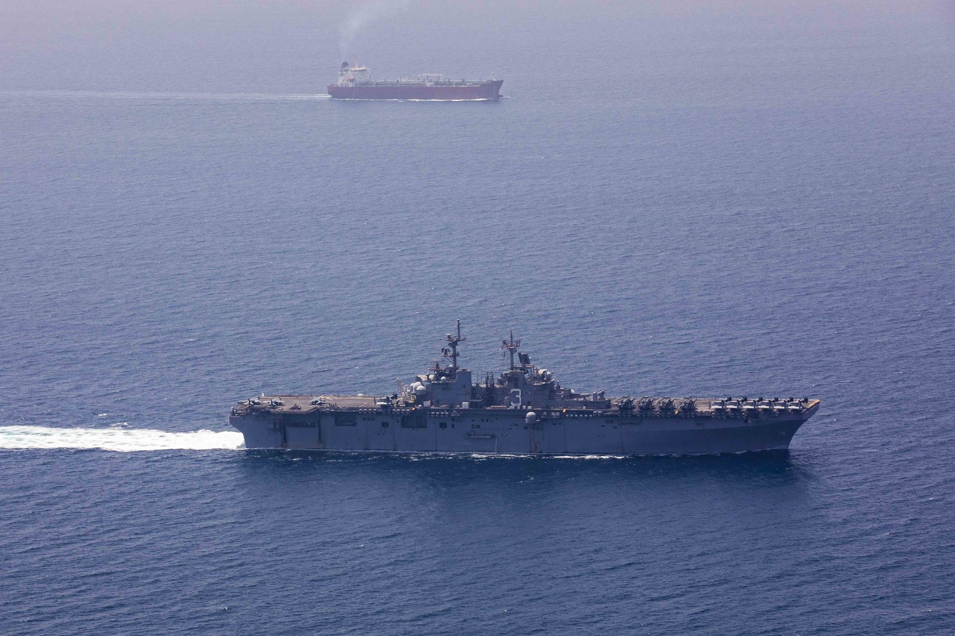 Tanker in the Strait of Hormuz