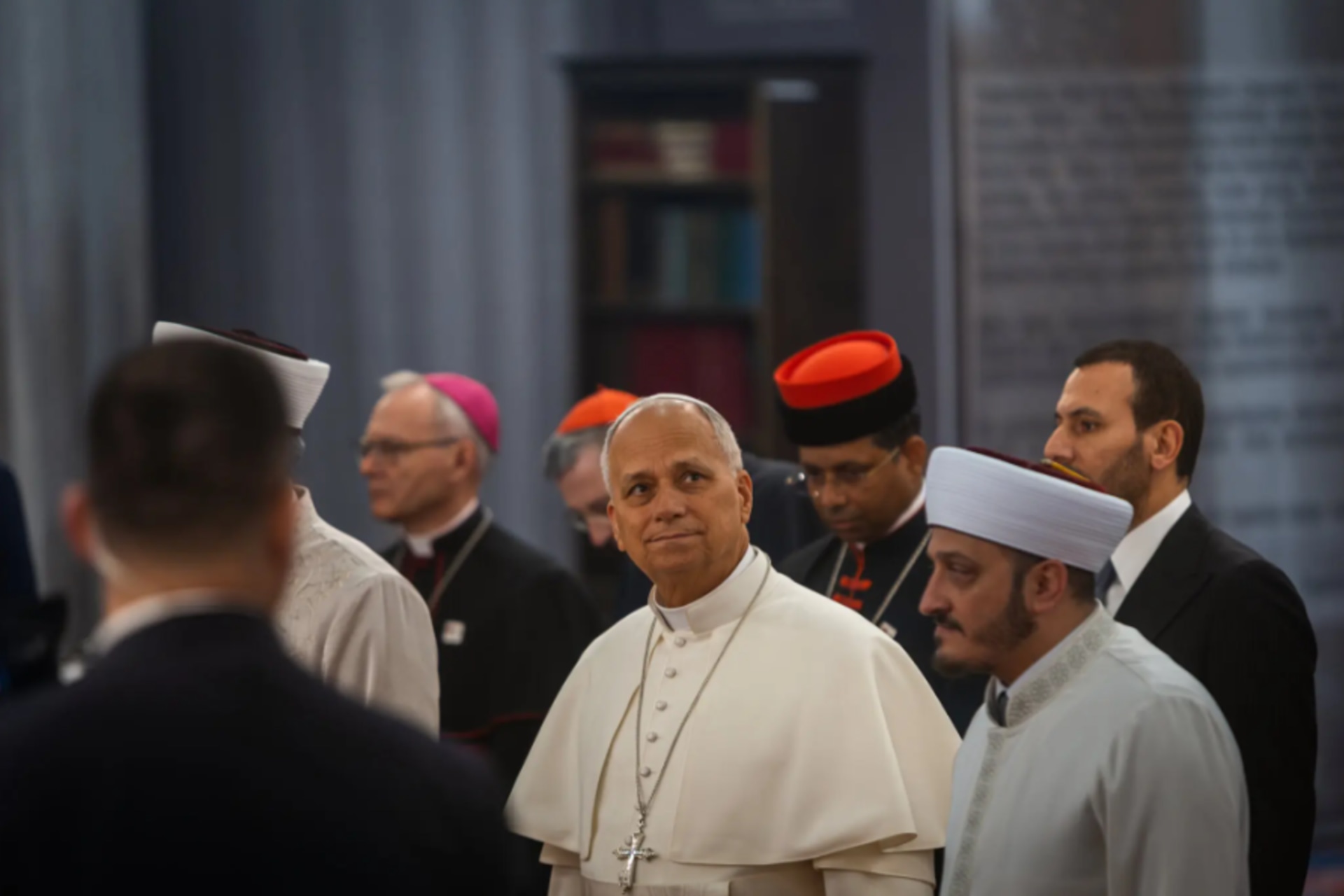 <p>Pope Leo XIV in November in Istanbul. On that visit, the pope engaged in interfaith dialogue, and similar discussions may come up during his Africa trip.</p>
