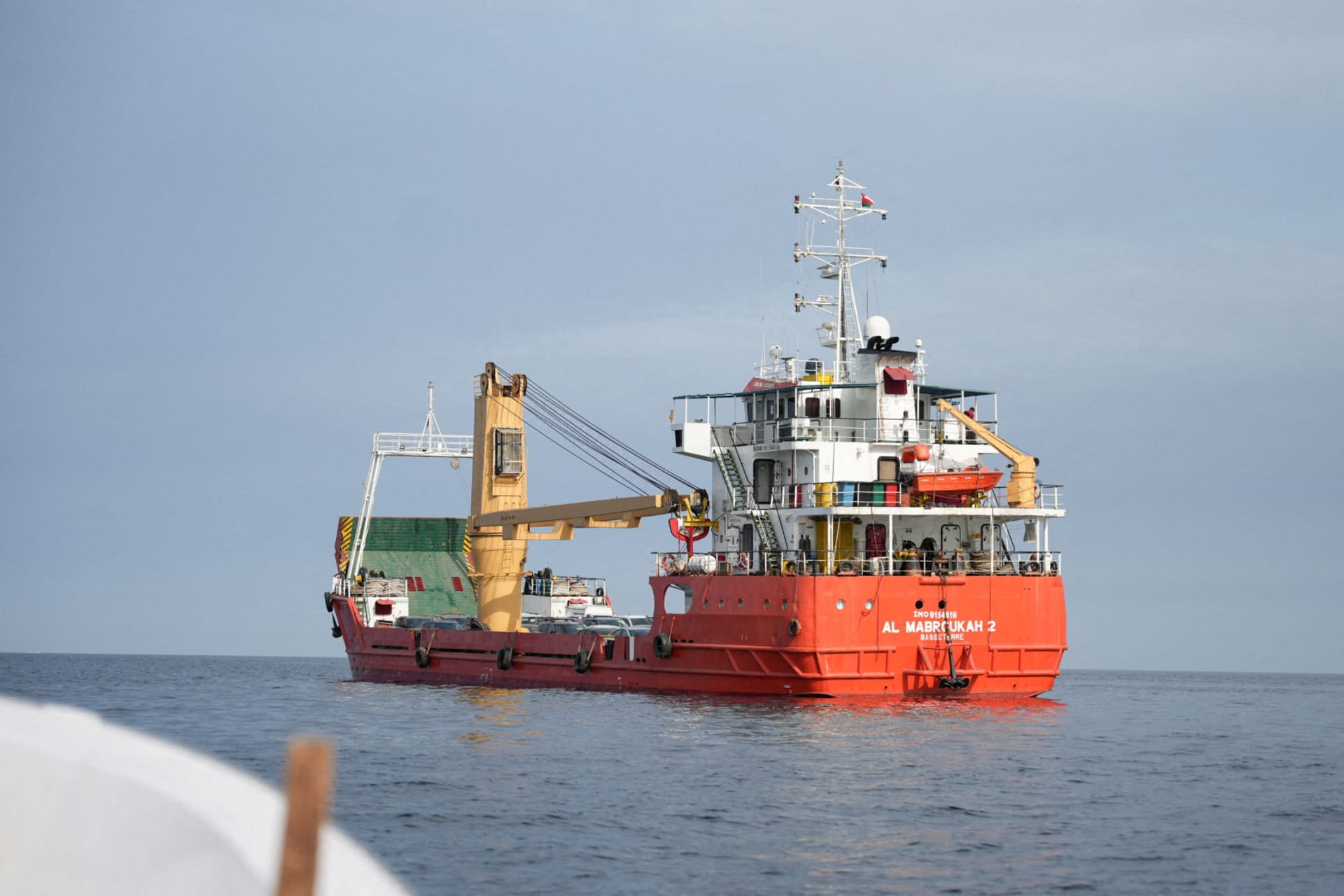 FILE PHOTO: Vessel at the Strait of Hormuz, off the coast of Oman’s Musandam province