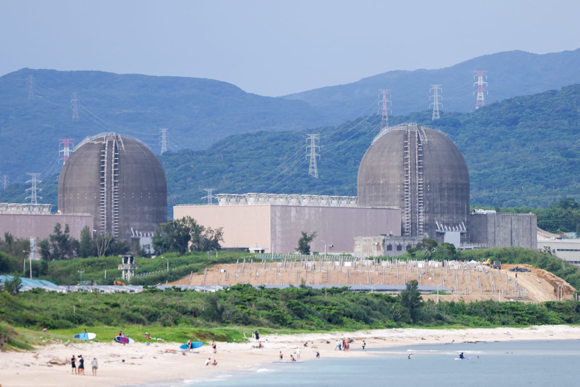 Maanshan Nuclear Power Plant stands, in Pingtung