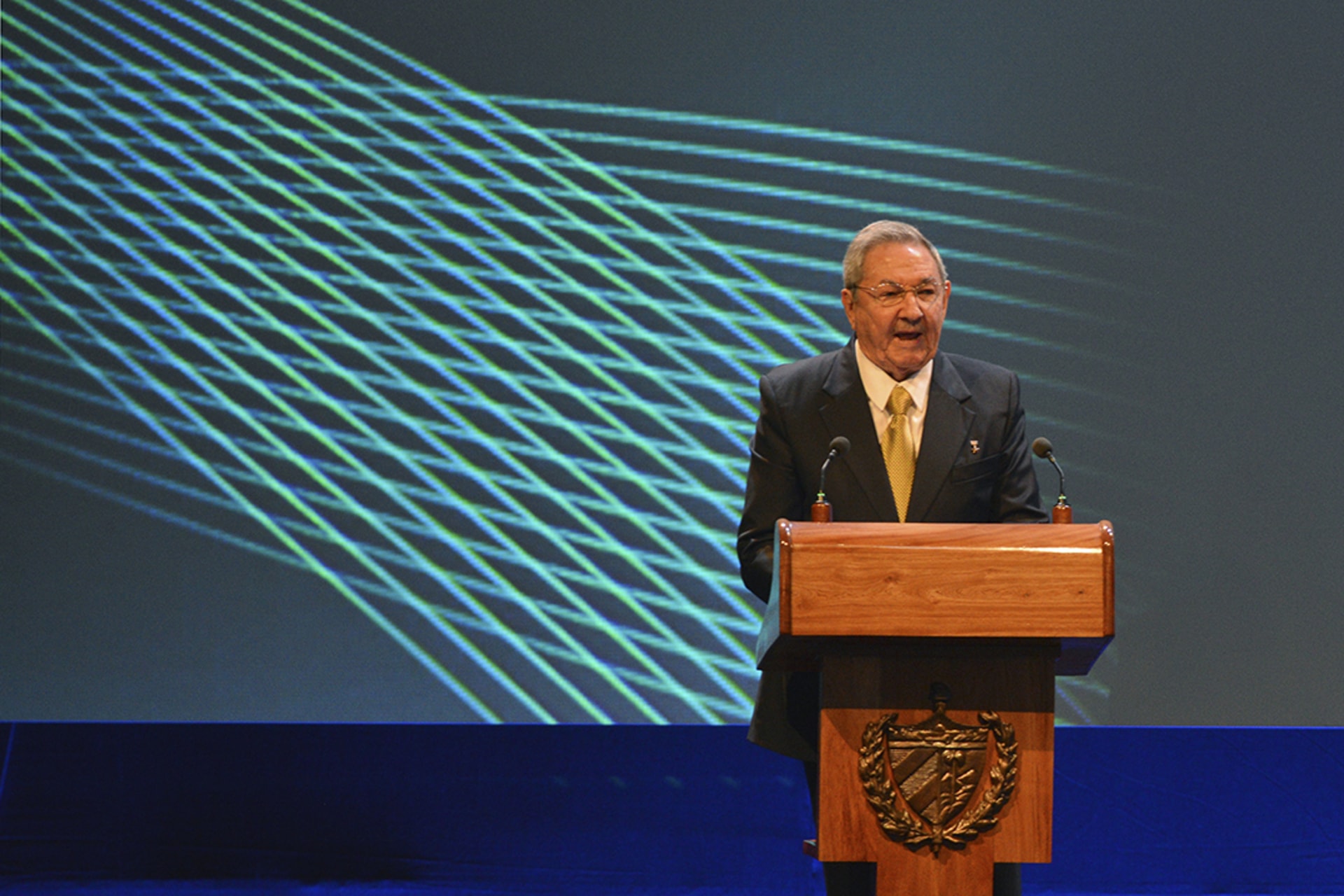 Raul Castro at the Community of Latin American and Caribbean States summit, January 28, 2014.