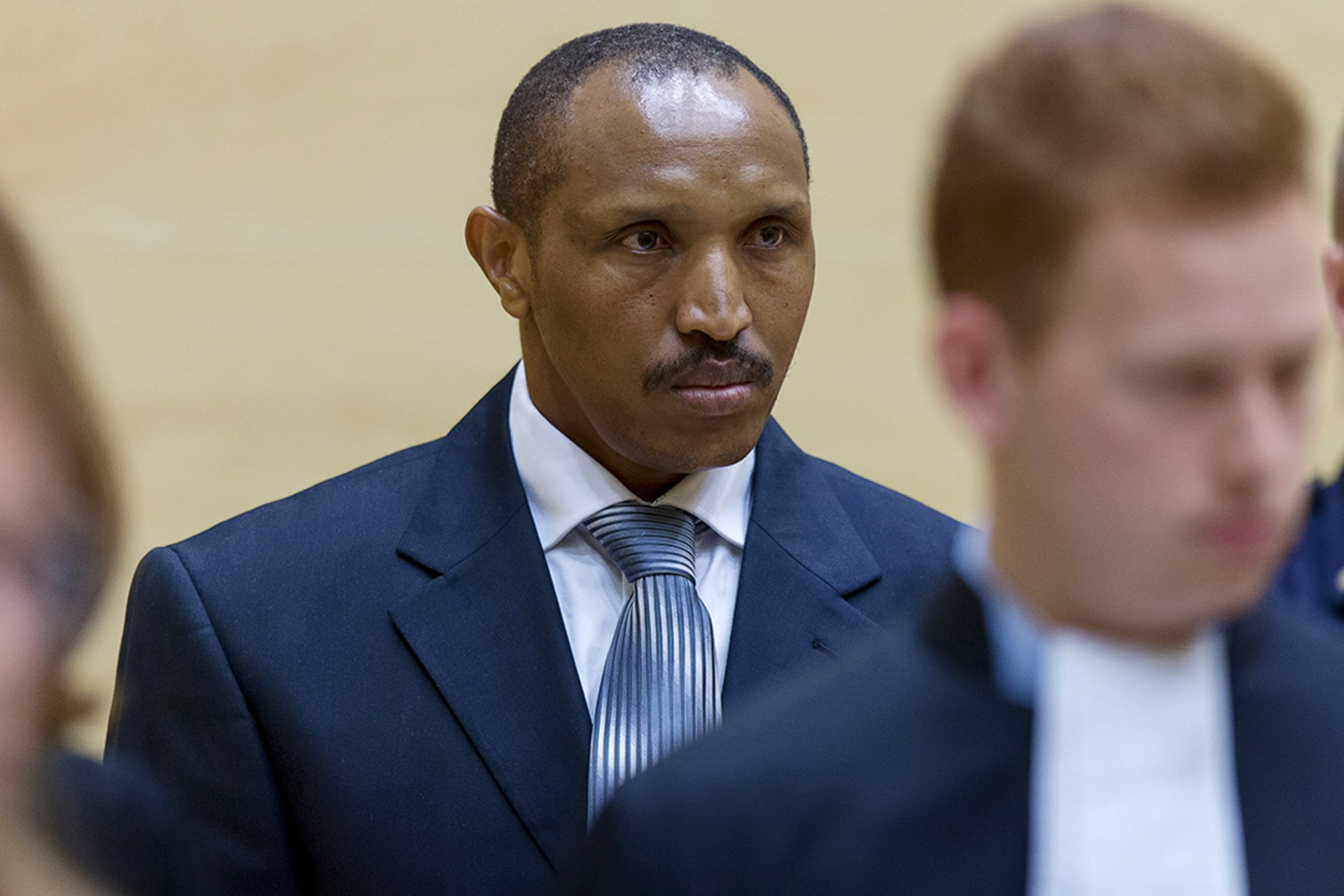 M23 leader Bosco Ntaganda stands trial at the International Criminal Court in The Hague, Netherlands. Michael Kooren/Reuters