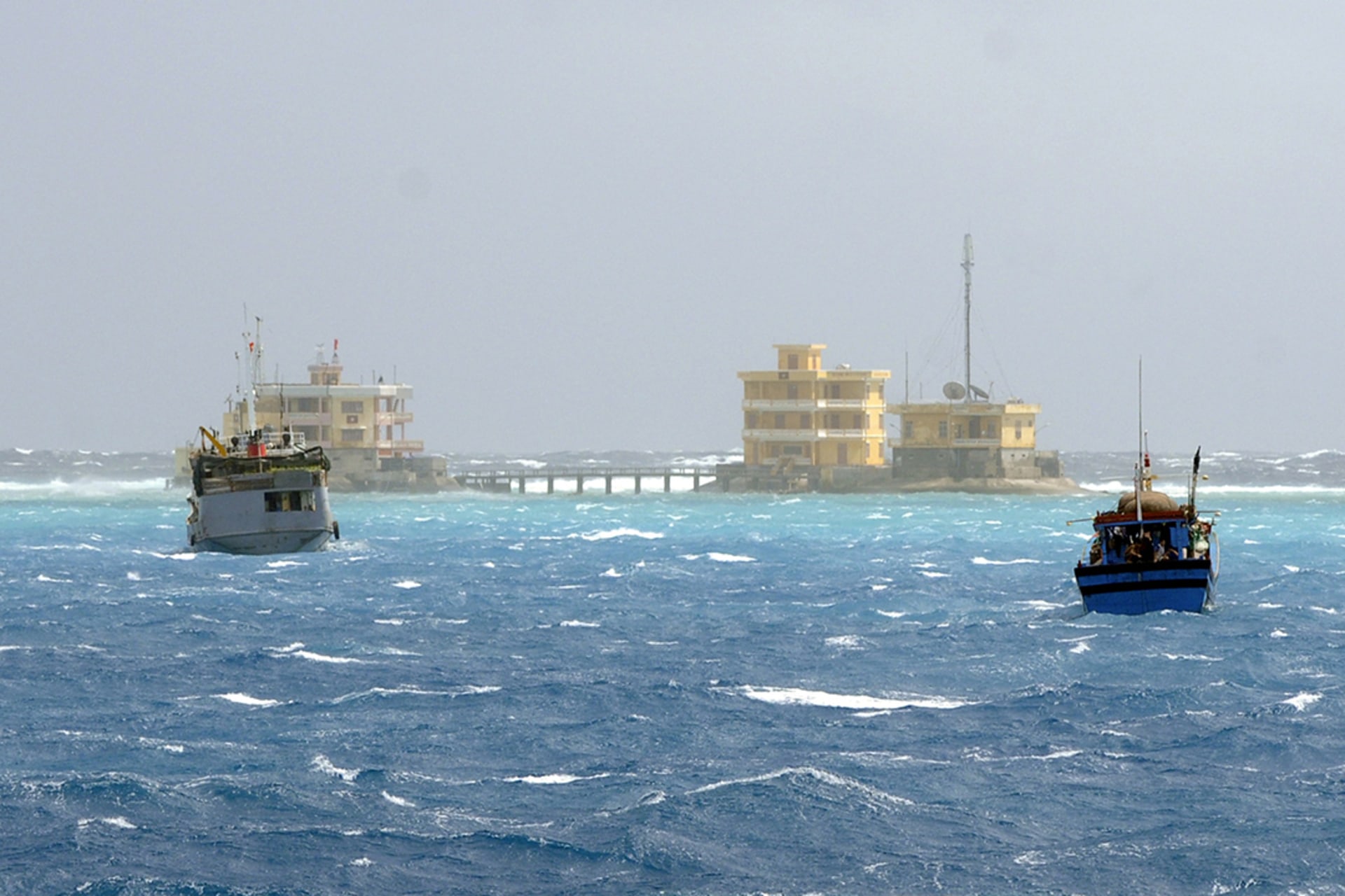 Vietnamese fishing boats sail near the Spratly Islands in early 2013. Quang Le/Reuters