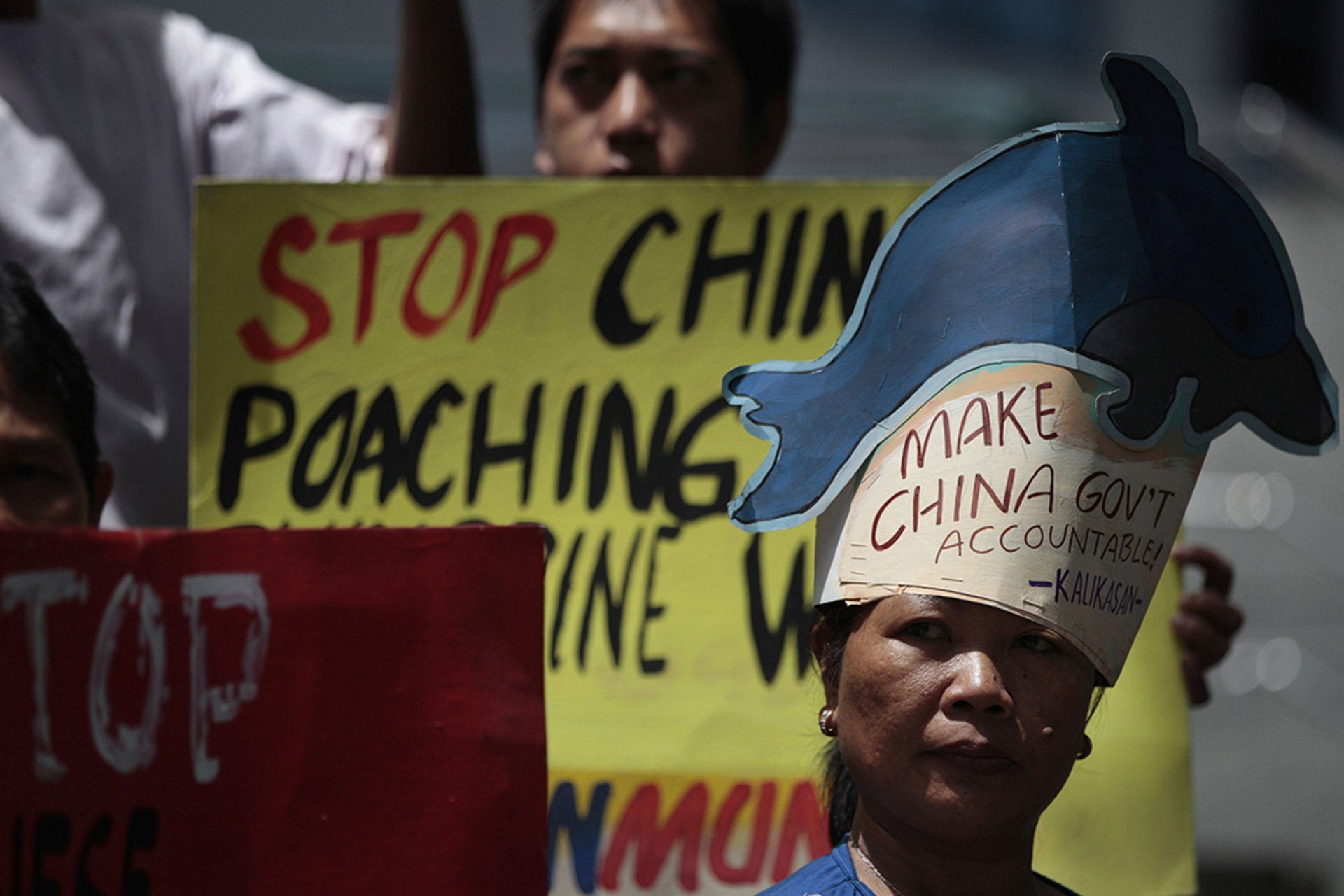 Philippine protestors rally outside the Chinese consulate in Manila in early 2013. Aaron Favila/Corbis/AP Photo