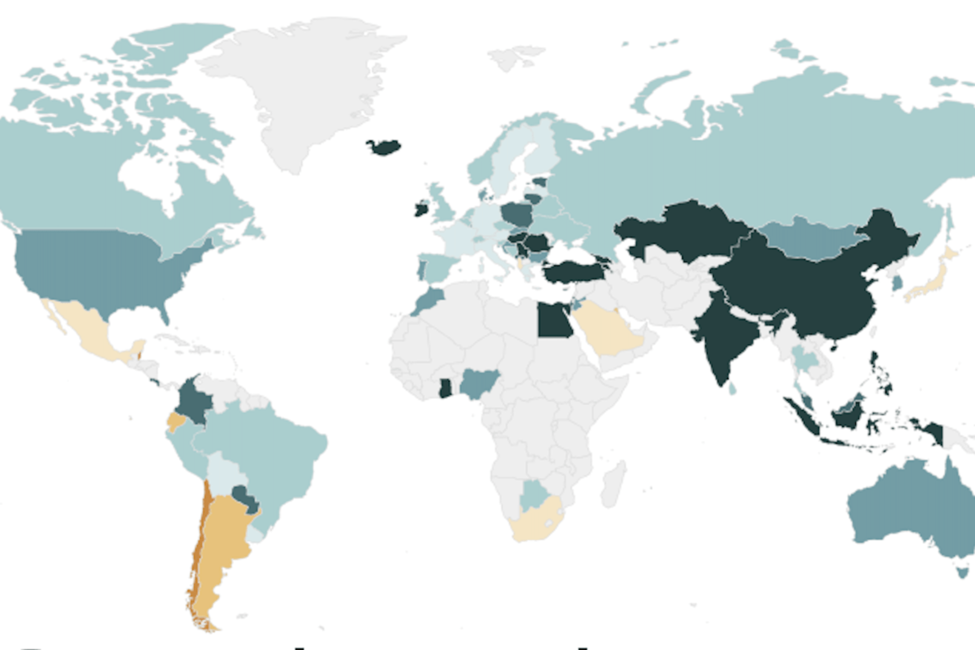 map tracking global growth