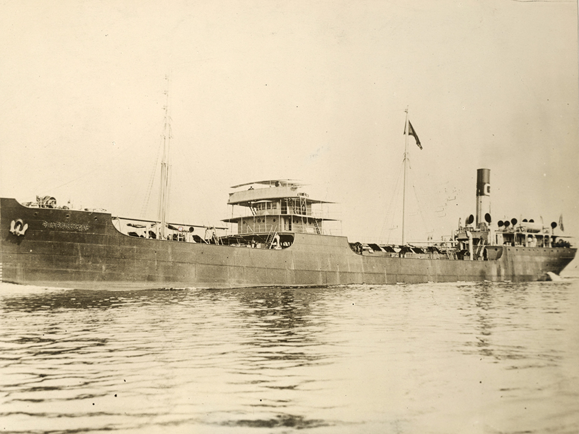 A U.S. oil tanker, the Gulflight, is torpedoed and sunk by German forces in May 1915 before it could complete its delivery of fifty thousand barrels of oil to France.